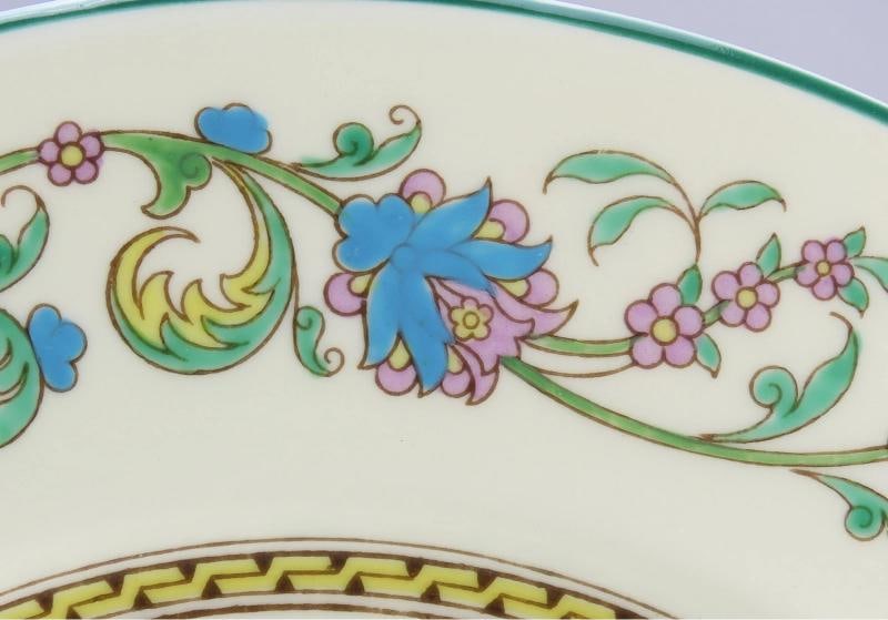Beautiful Set 12 c1920s Wedgwood Shah w734 Blue Pink Floral Dinner Plates 10.5" - 3