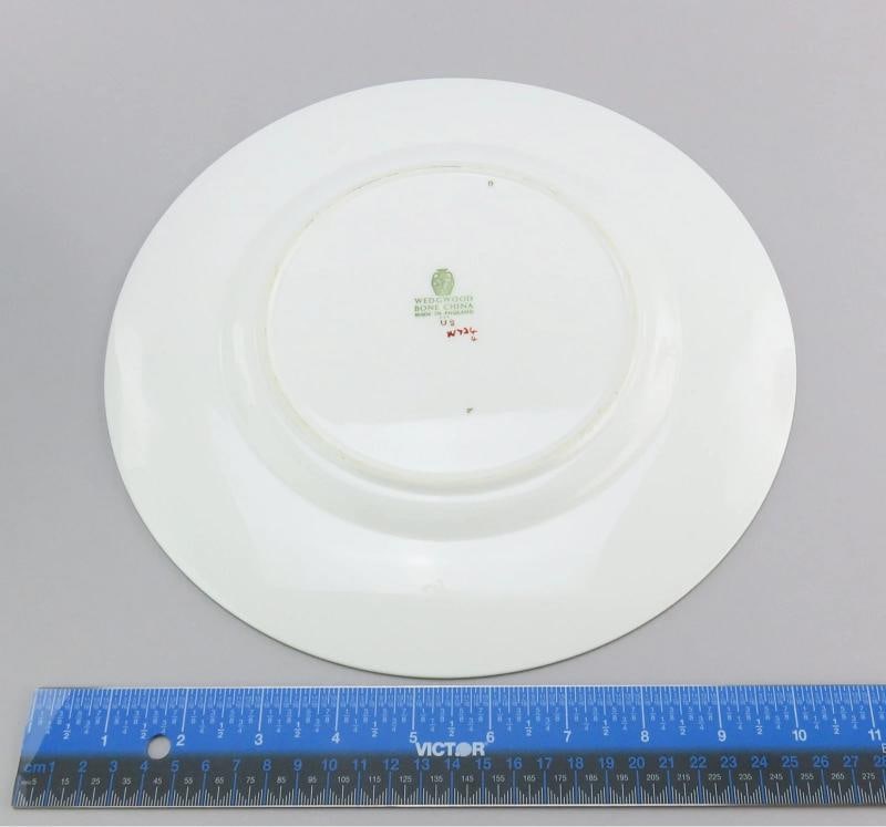 Beautiful Set 12 c1920s Wedgwood Shah w734 Blue Pink Floral Dinner Plates 10.5" - 4