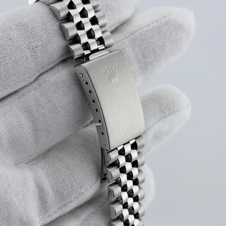 Rolex Datejust 16234 36mm White Diamond Dial Diamond Bezel Steel Jubilee - 7