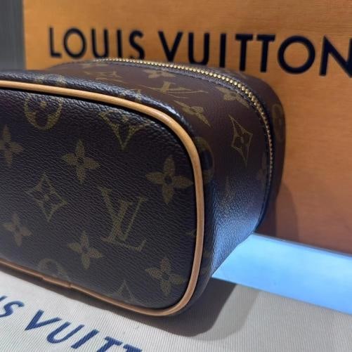 Louis Vuitton Nice Nano Monogram Vanity Pouch Brown Hand Bag - 17