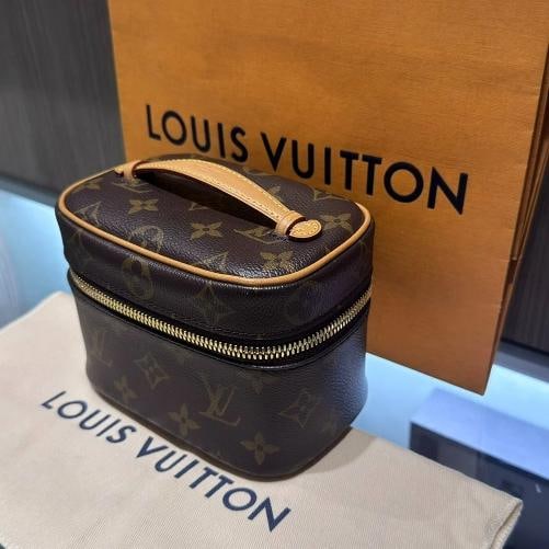 Louis Vuitton Nice Nano Monogram Vanity Pouch Brown Hand Bag - 2