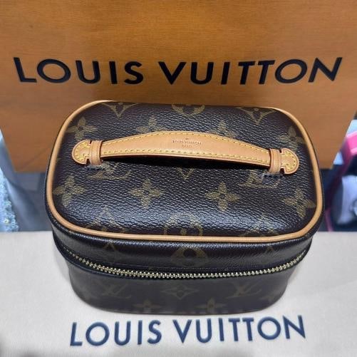 Louis Vuitton Nice Nano Monogram Vanity Pouch Brown Hand Bag - 5