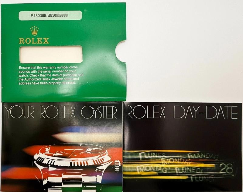 Rolex Day Date President 18038 36mm Champagne Dial 18K Yellow Gold Box Booklets - 12