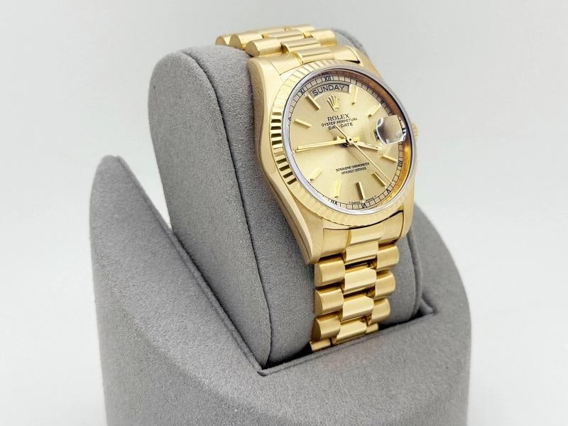 Rolex Day Date President 18038 36mm Champagne Dial 18K Yellow Gold Box Booklets - 6