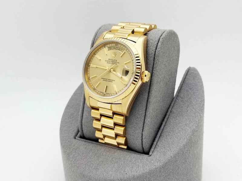 Rolex Day Date President 18038 36mm Champagne Dial 18K Yellow Gold Box Booklets - 7