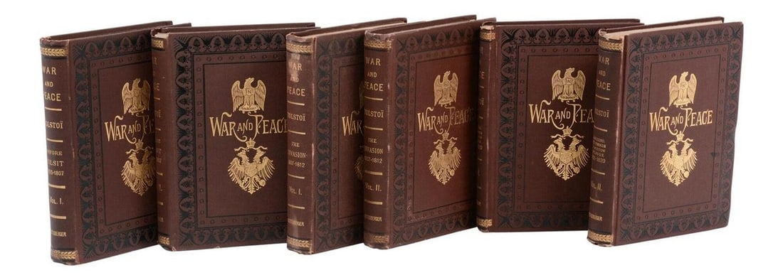 War and Peace ~ by LEO TOLSTOY ~ First American Edition ~ 1st Printing 1886 - 2