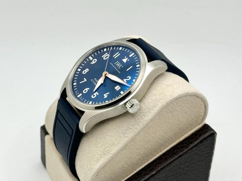 2026 NEW IWC Pilots Watch Mark XX Le Petit Prince IW328221 40mm Blue Dial Steel - 4