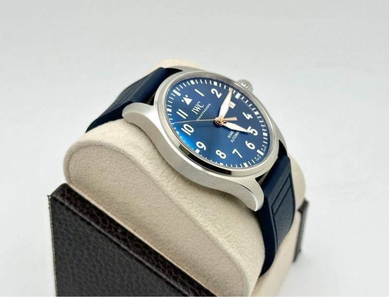 2026 NEW IWC Pilots Watch Mark XX Le Petit Prince IW328221 40mm Blue Dial Steel - 6