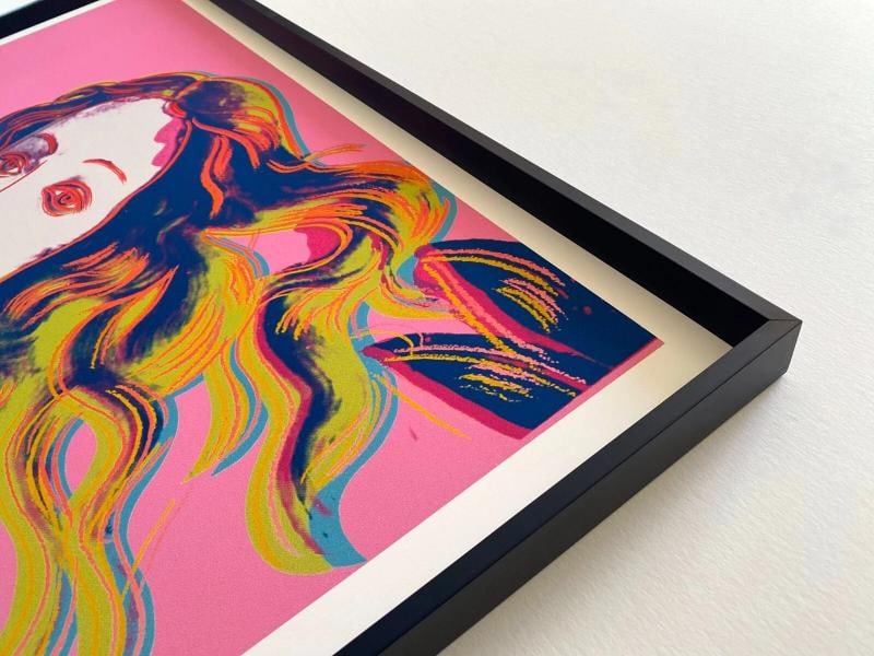 ANDY WARHOL FOUNDATION LITHO PRINT FRAMED POP ART POSTER " BIRTH OF VENUS " 1984 - 8