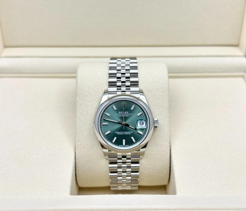 NEW 2026 Rolex Datejust 31 Midsize 278240 Mint Green Dial Steel Box Paper - 2