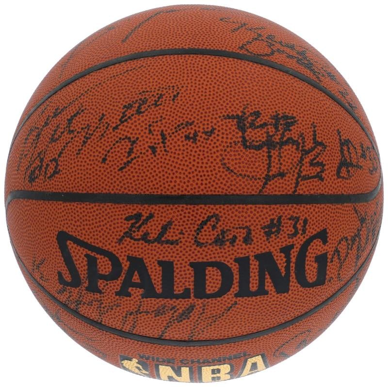 Tim Duncan Rookie 1997 NBA Draft Multi Signed Basketball 25 Sigs PSA DNA & BAS - 2