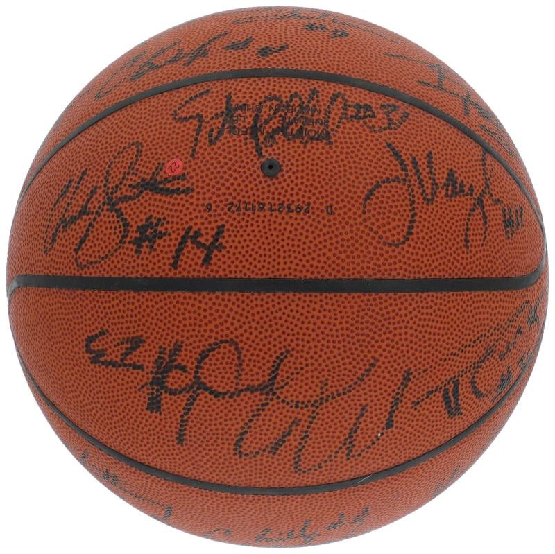 Tim Duncan Rookie 1997 NBA Draft Multi Signed Basketball 25 Sigs PSA DNA & BAS - 6
