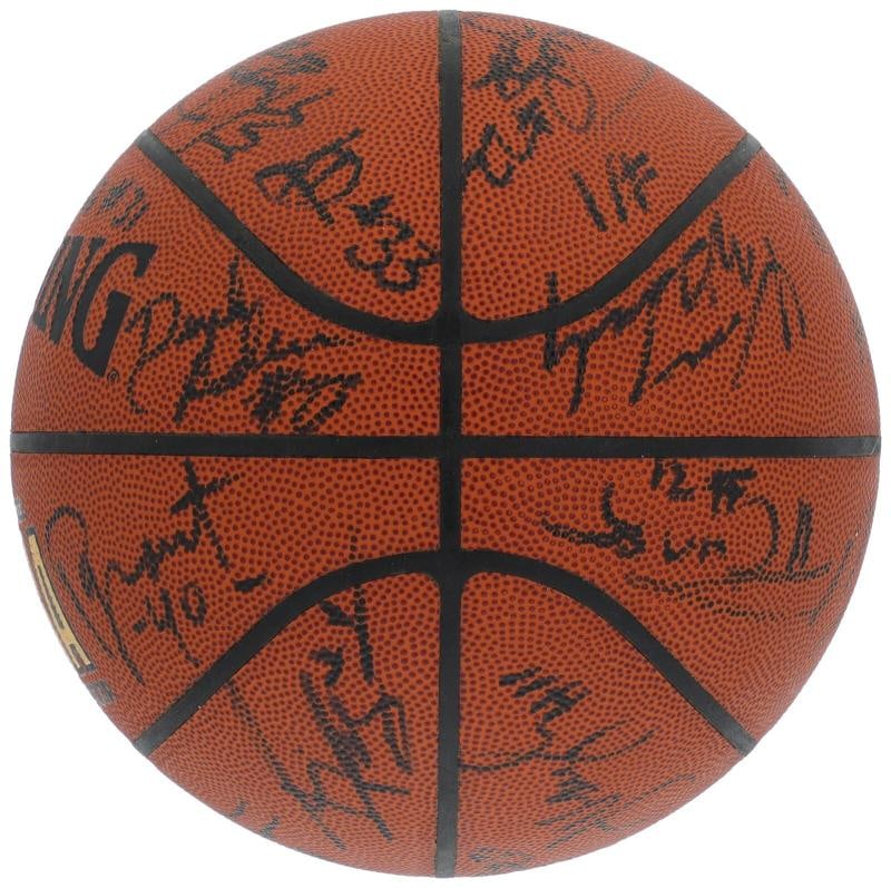 Tim Duncan Rookie 1997 NBA Draft Multi Signed Basketball 25 Sigs PSA DNA & BAS - 9