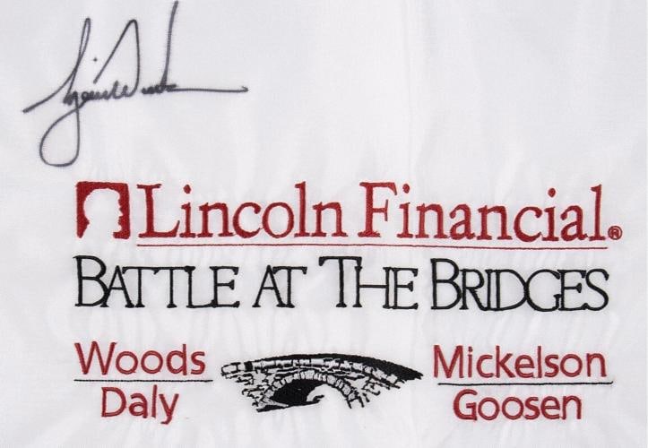 Tiger Woods Signed Autographed PGA Golf Flag PSA DNA COA - 2