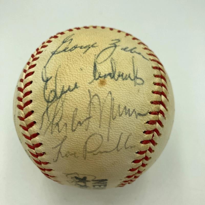 1977 NY Yankees World Series Champs Team Signed Baseball Thurman Munson PSA DNA (1 of 10)
