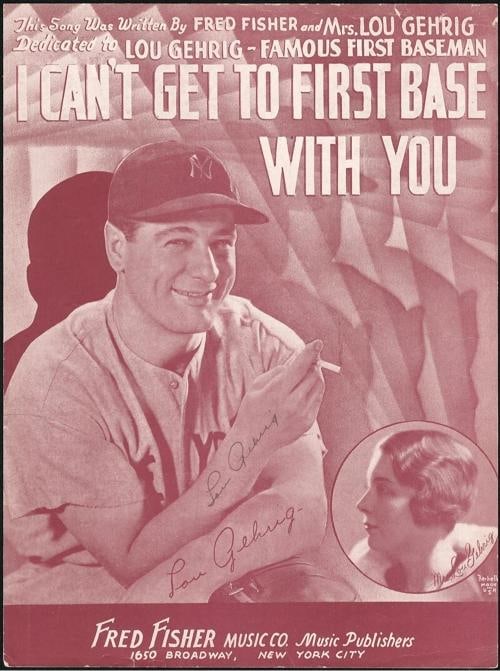 Lou Gehrig Signed 1936 Sheet Music Photo PSA DNA Graded 9 MINT: Sport: Baseball,Player: Lou Gehrig,Signed: Yes,Original/Reprint: Original,Autograph Authentication: Professional Sports Authenticator (PSA),Product: Photo,Team: New York Yankees,Country of Origin: