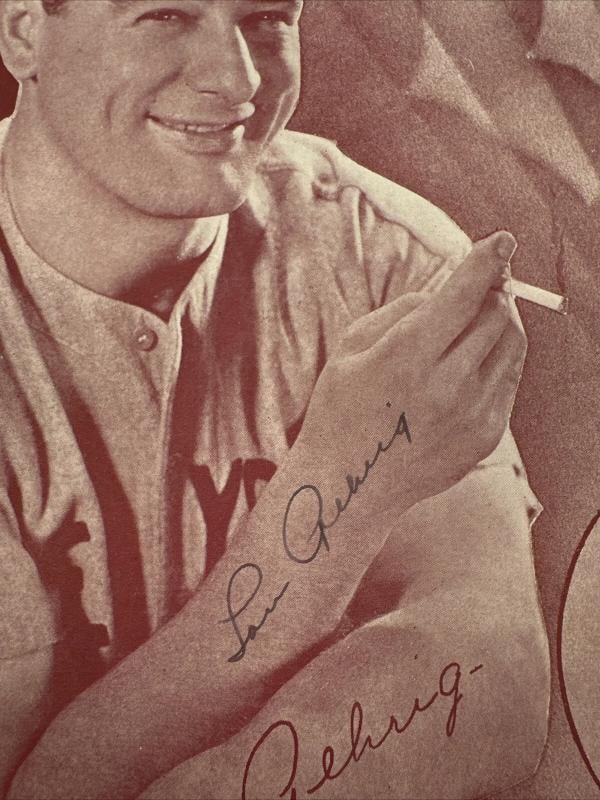 Lou Gehrig Signed 1936 Sheet Music Photo PSA DNA Graded 9 MINT - 5