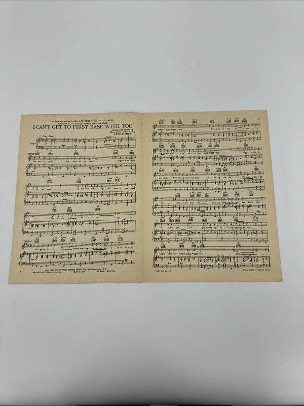 Lou Gehrig Signed 1936 Sheet Music Photo PSA DNA Graded 9 MINT - 6