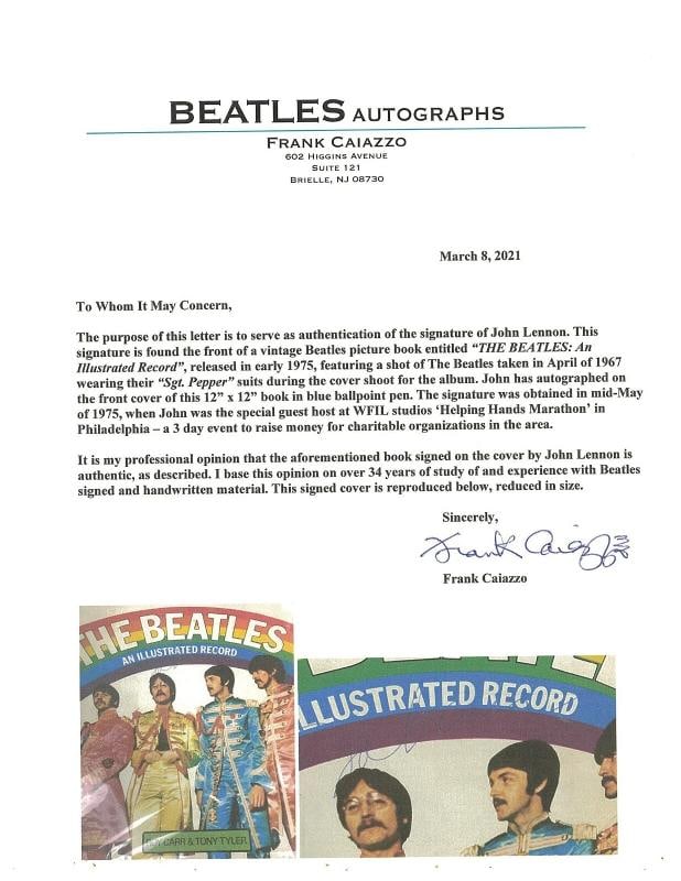1975 John Lennon Signed The Beatles Book Sgt Peppers Lonely Hearts Club Band BAS - 5