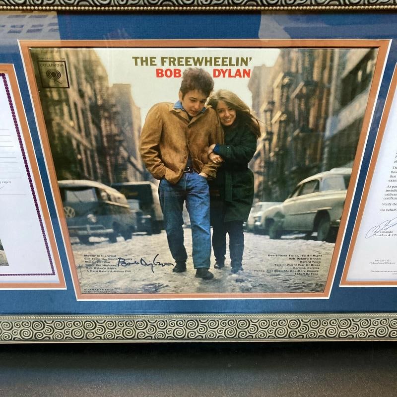 Bob Dylan Signed Autographed The Freewheelin' Album Record With PSA DNA COA - 3
