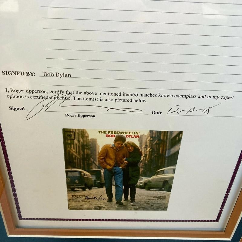 Bob Dylan Signed Autographed The Freewheelin' Album Record With PSA DNA COA - 8