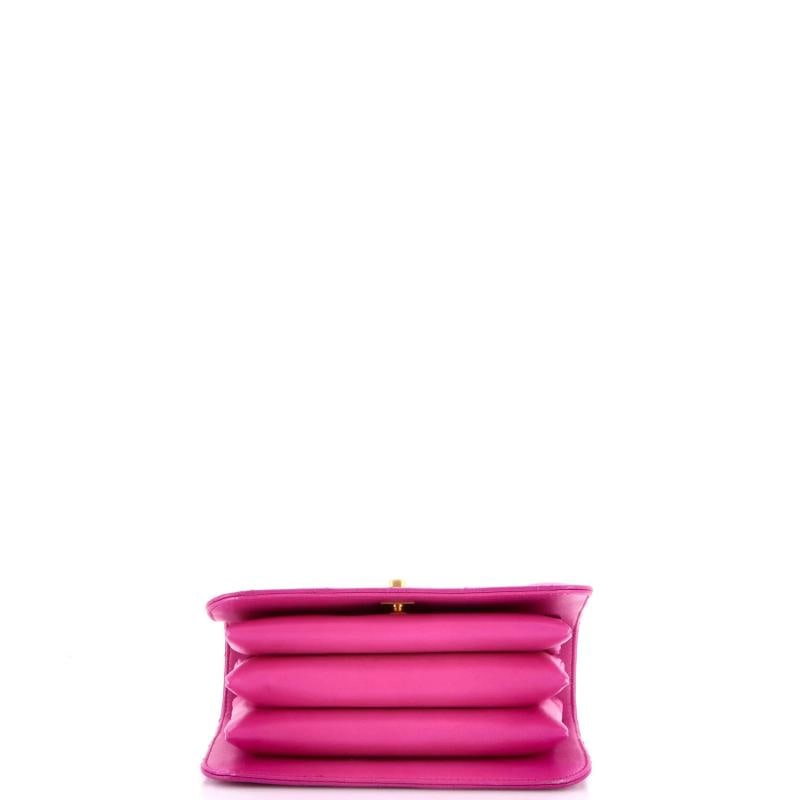 Chanel CC Top Handle Chain Full Flap Bag Quilted Caviar Small - 4