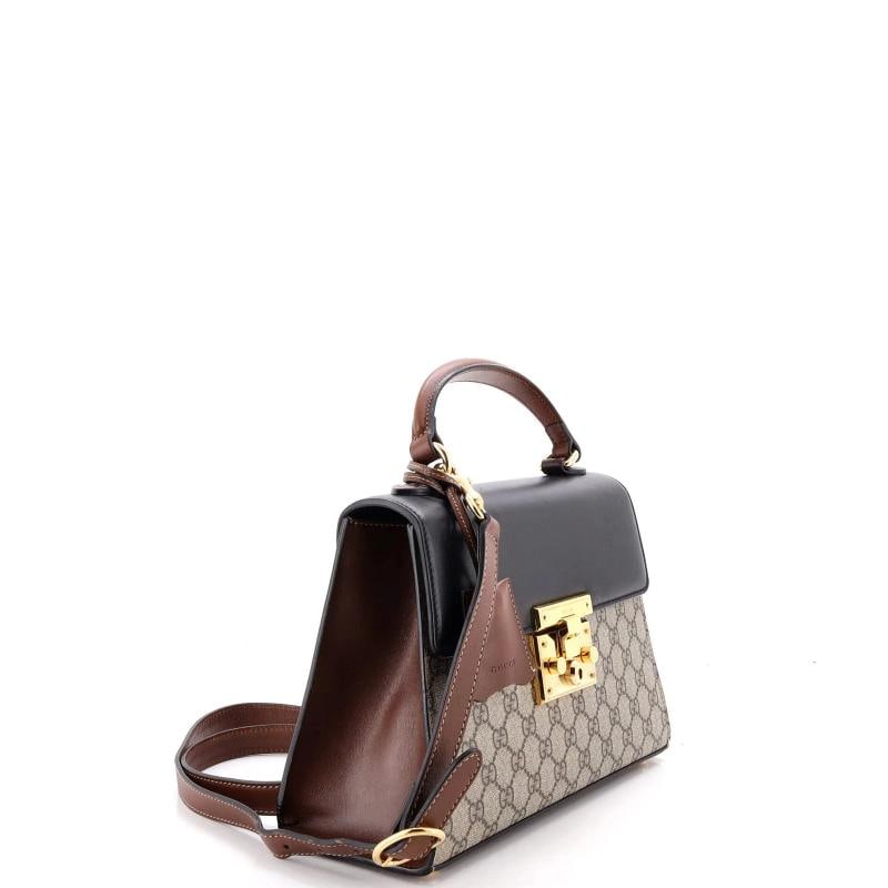 Gucci Padlock Top Handle Bag GG Coated Canvas and Leather Small - 2
