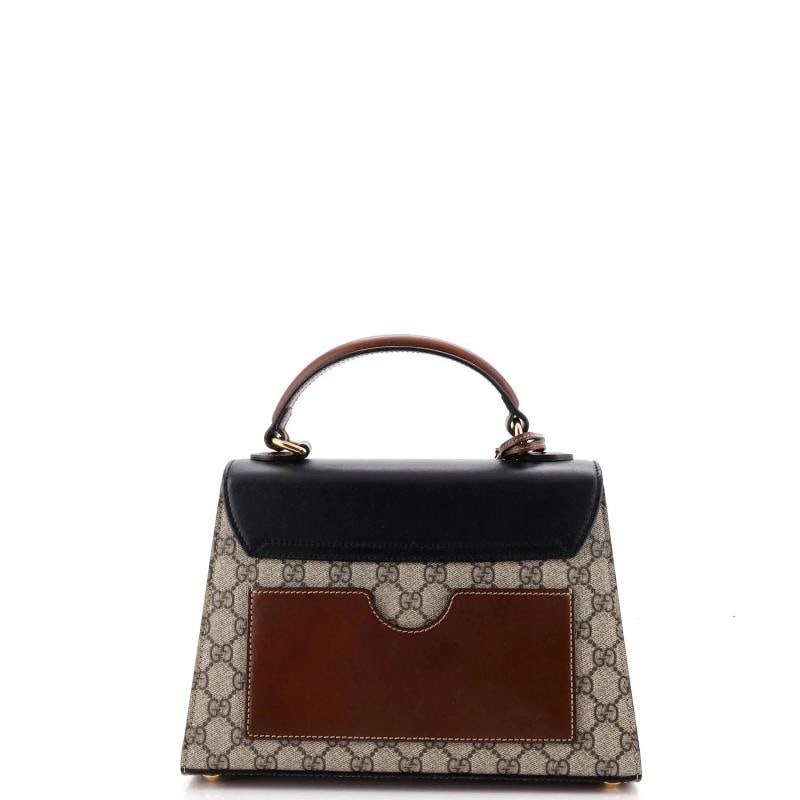 Gucci Padlock Top Handle Bag GG Coated Canvas and Leather Small - 3