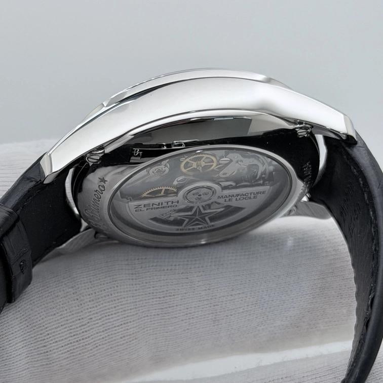 Zenith El Primero Winsor Annual Calendar 03.2070.4054 42mm Blue Dial Steel - 11