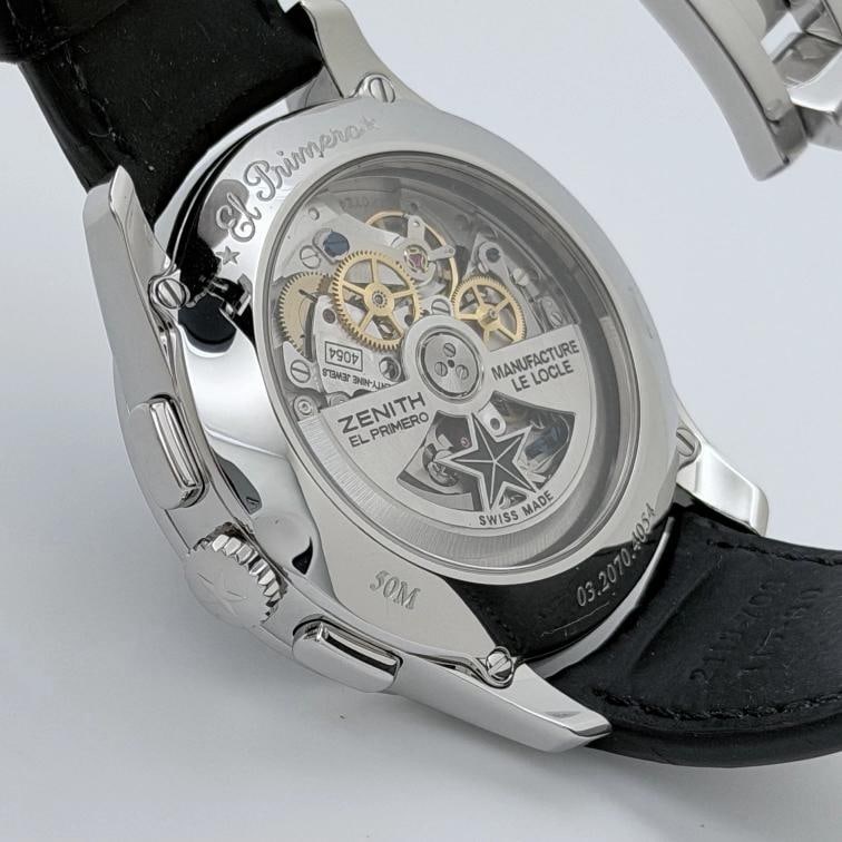 Zenith El Primero Winsor Annual Calendar 03.2070.4054 42mm Blue Dial Steel - 7