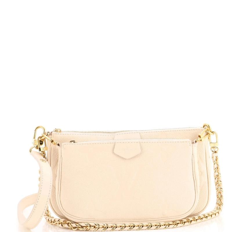 Louis Vuitton Multi Pochette Accessoires Monogram Empreinte Giant: Accessories: Extra Strap, Extra Bag, With Strap Measurements: Handle Drop 11.5", Height 5.5", Width 9.5", Depth 2", Strap Drop 18". Condition: Pre-owned - Good,Brand: Louis Vuitton,Exterior Material: