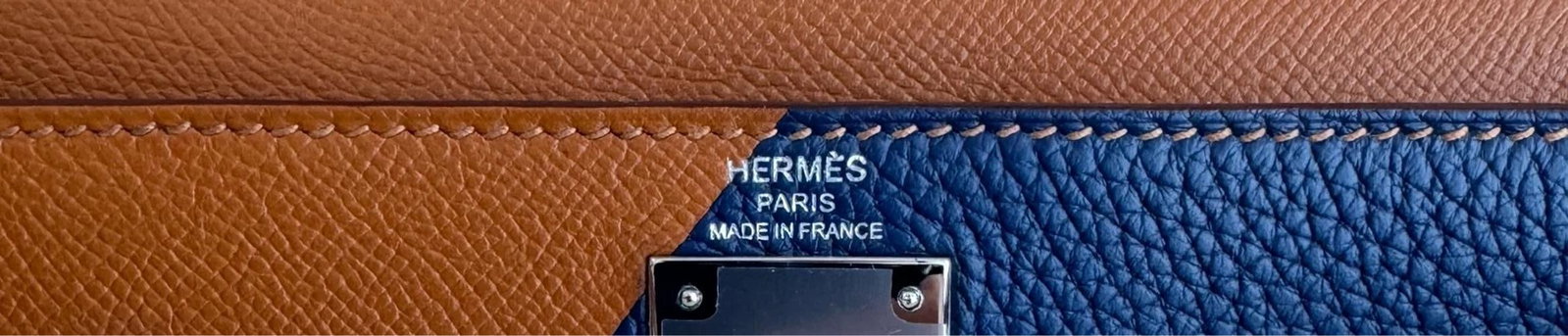 Hermes Kelly 28 Sellier Limited Kellygraphie Phw , Blue Celeste, Indigo Epsom - 6