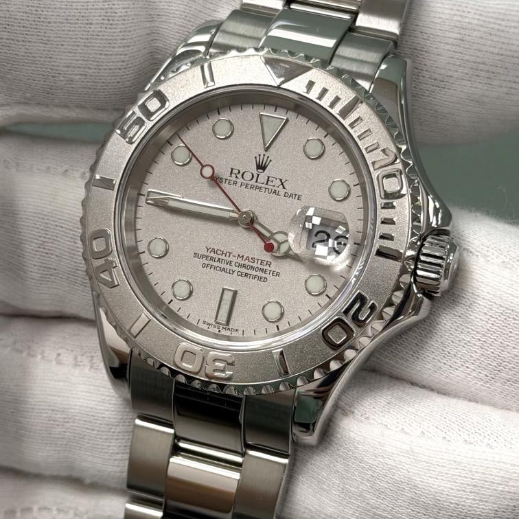 Rolex Yacht Master 16622 40mm Platinum Dial Platinum Bezel Stainless Steel - 2