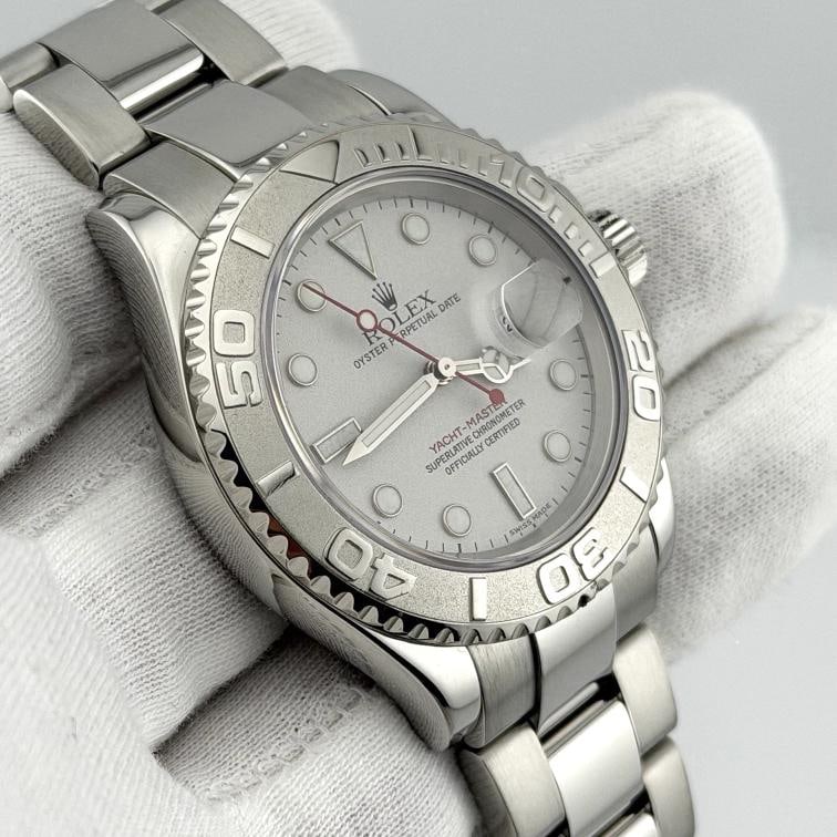 Rolex Yacht Master 16622 40mm Platinum Dial Platinum Bezel Stainless Steel - 5