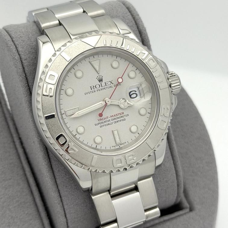 Rolex Yacht Master 16622 40mm Platinum Dial Platinum Bezel Stainless Steel - 8