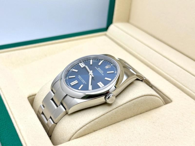 2025 Rolex Oyster Perpetual 124300 41mm Blue Dial Stainless Steel Box Papers - 3