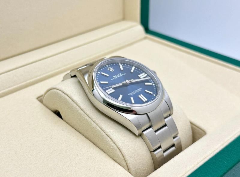 2025 Rolex Oyster Perpetual 124300 41mm Blue Dial Stainless Steel Box Papers - 4