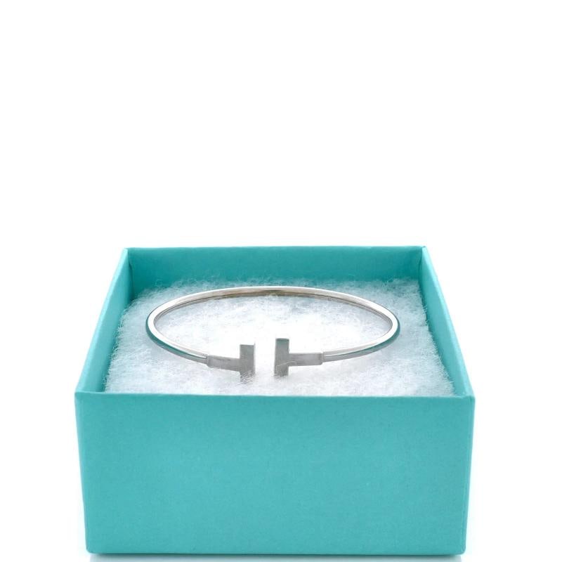 Tiffany & Co. T Wire Bracelet 18K White Gold - 2