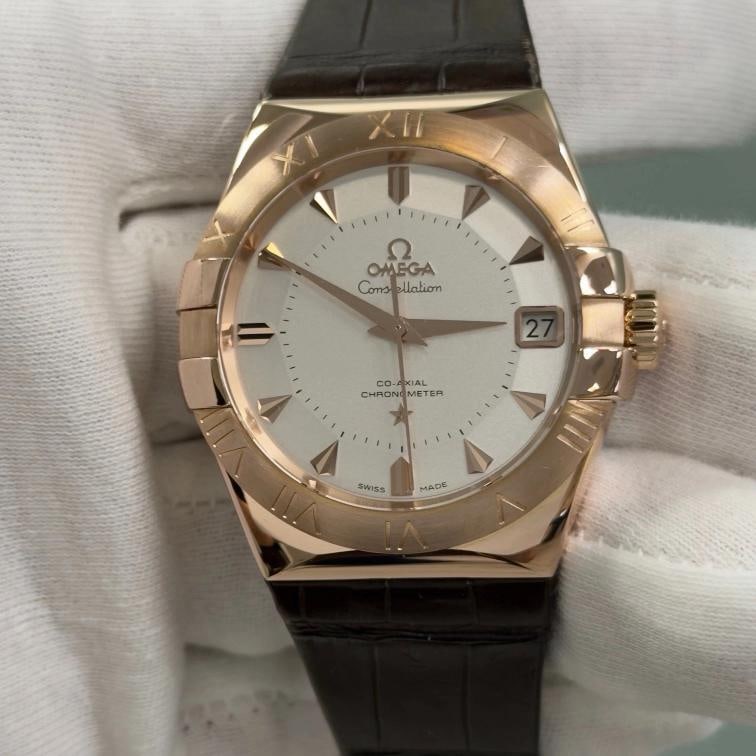 Omega Constellation Limited Edition 123.53.38.21.02.001 18k Sedna Gold Box Paper - 4