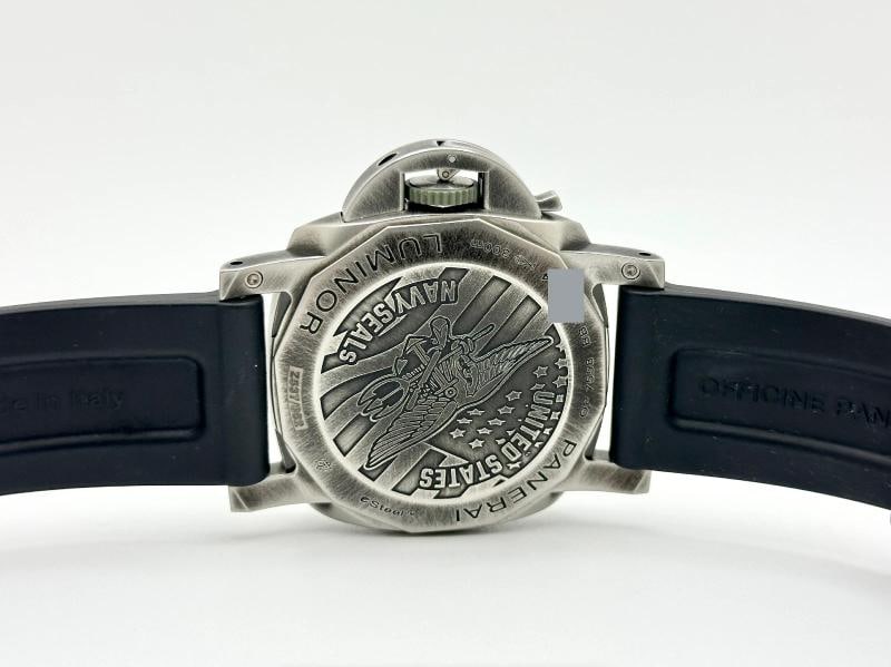 Panerai Luminor Marina Navy Seals PAM01412 PAM 1412 Grey Dial Steel Box Papers - 5