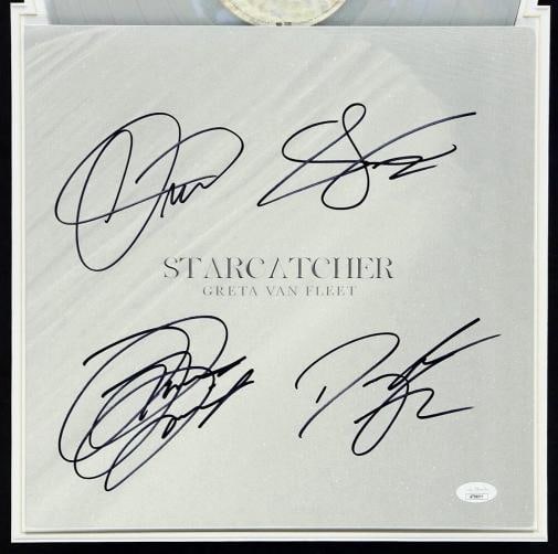 GRETA VAN FLEET Signed Vinyl LP JSA COA STARCATCHER JOSH JAKE SAM KISZKA WAGNER - 2