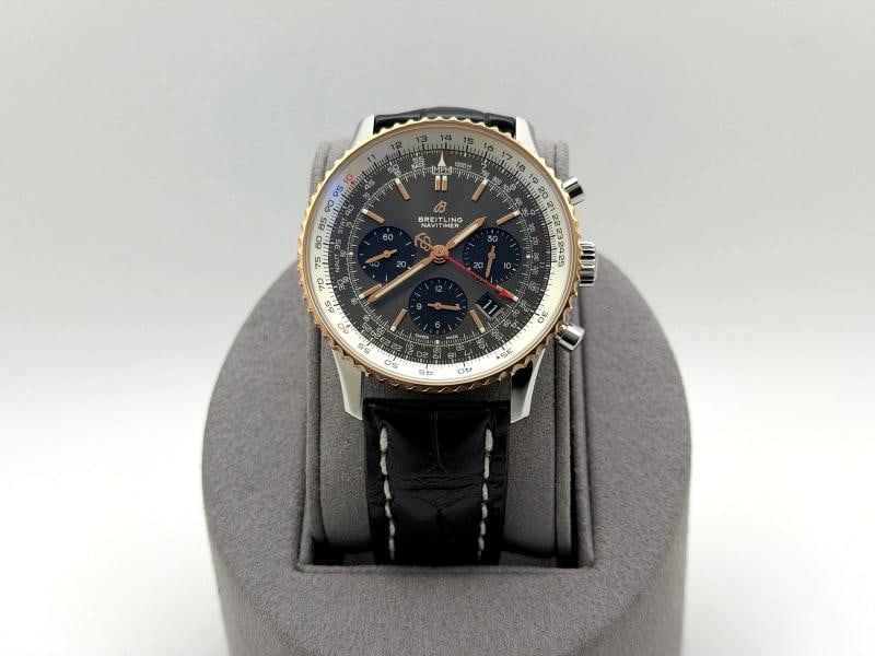 Breitling Navitimer B01 UB0121 43mm Gray Dial 18k Rose Gold Stainless Steel (1 of 10)
