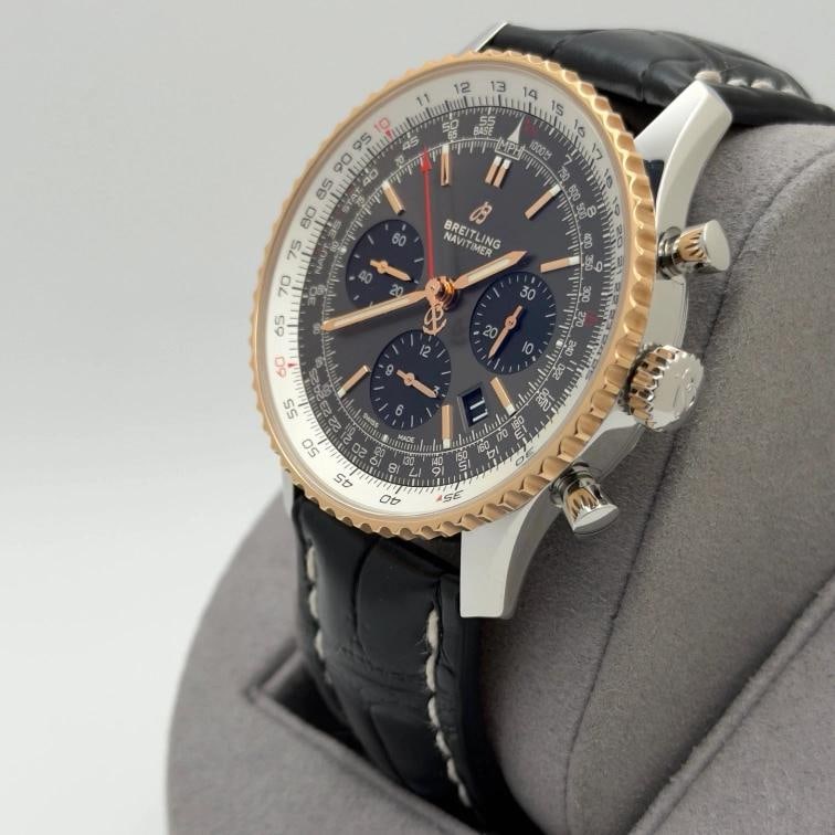 Breitling Navitimer B01 UB0121 43mm Gray Dial 18k Rose Gold Stainless Steel - 5
