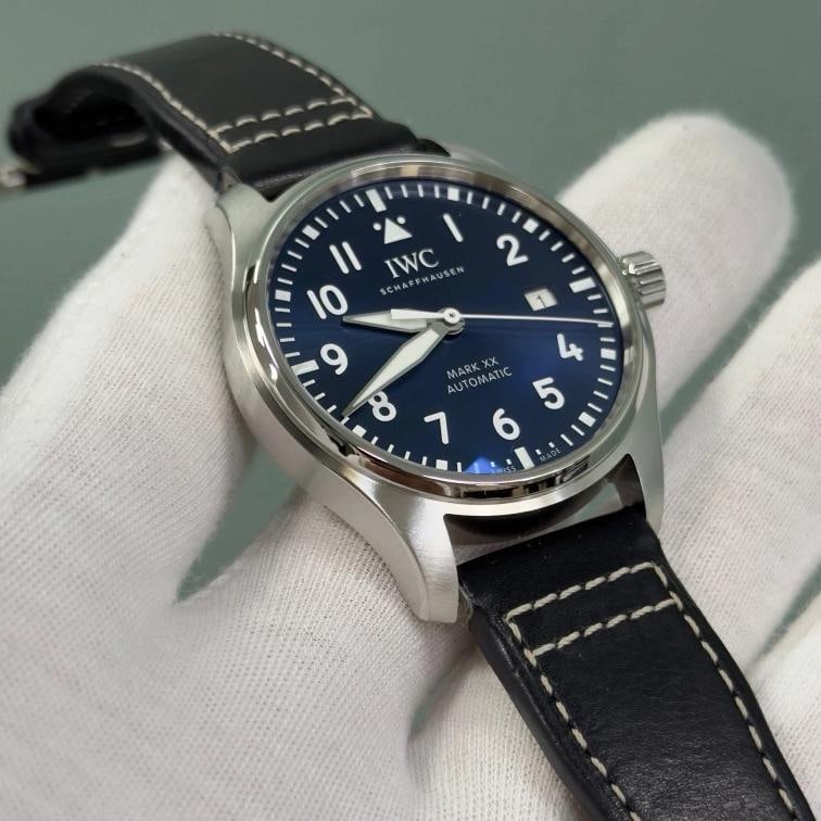 2025 IWC Pilots Watch Mark XX IW328203 Blue Dial Stainless Steel Box Papers - 6