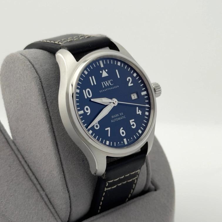 2025 IWC Pilots Watch Mark XX IW328203 Blue Dial Stainless Steel Box Papers - 7