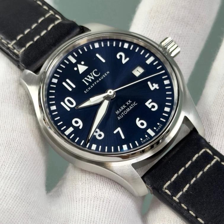2025 IWC Pilots Watch Mark XX IW328203 Blue Dial Stainless Steel Box Papers - 8