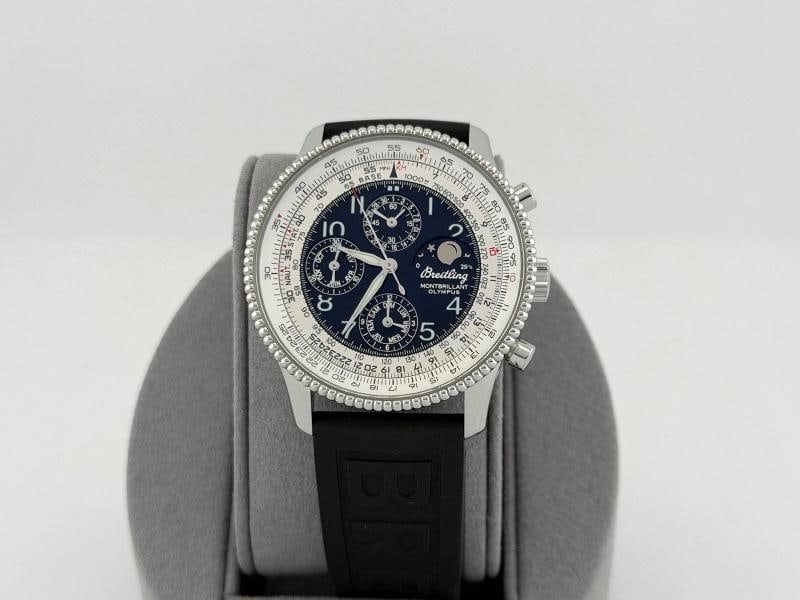 Breitling Montbrillant Olympus A19350 42mm Black Dial Moonphase Stainless Steel - 11