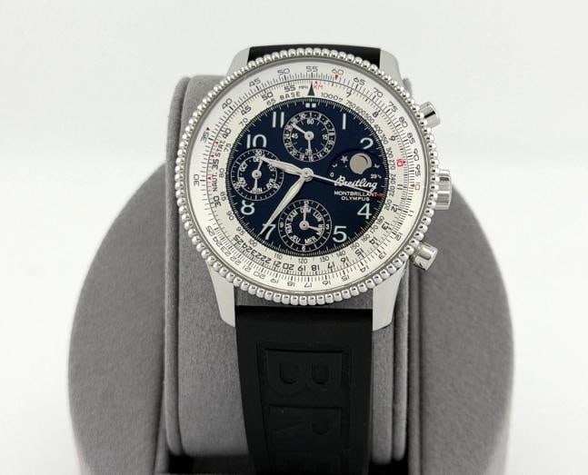 Breitling Montbrillant Olympus A19350 42mm Black Dial Moonphase Stainless Steel (1 of 11)