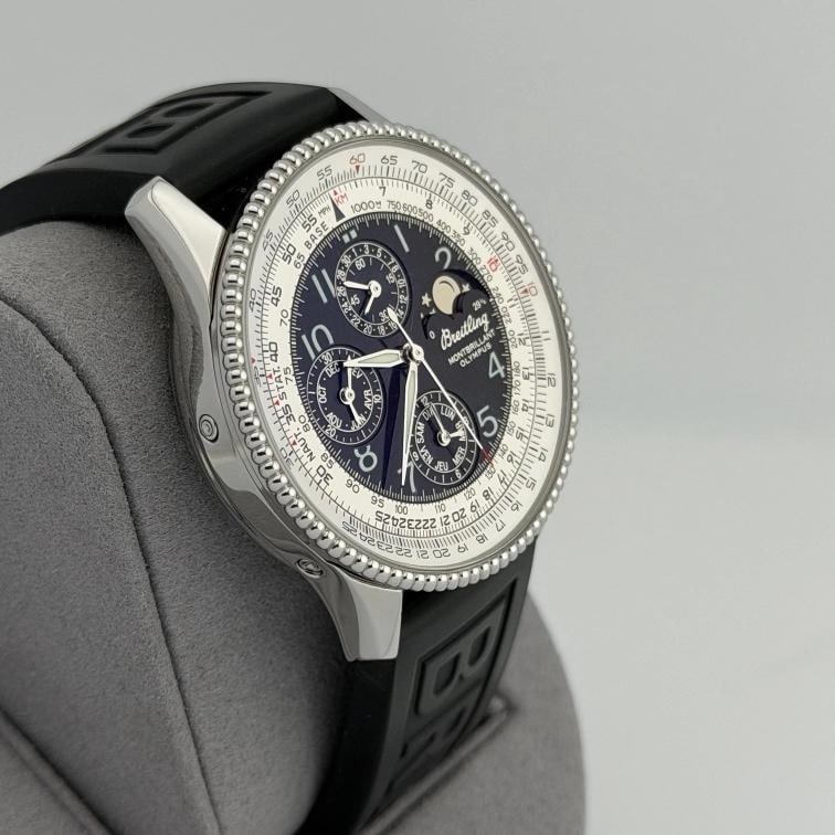 Breitling Montbrillant Olympus A19350 42mm Black Dial Moonphase Stainless Steel - 4