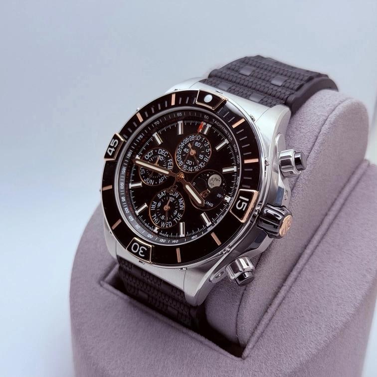 Breitling Super Chronomat Four Year Calendar I19320 44mm Black Dial Box Papers - 3